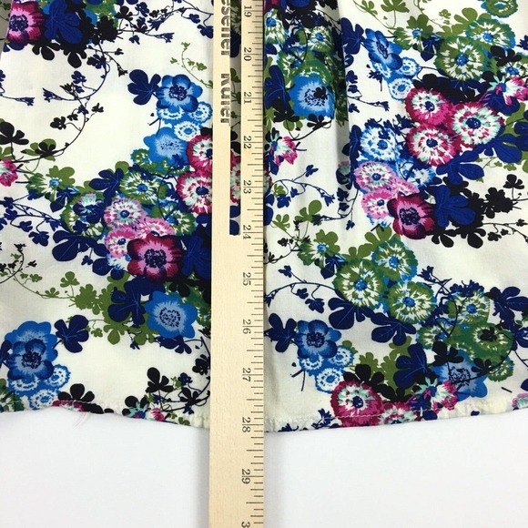 Umgee Womens Top Small Floral Tunic Babydoll Blouse Rayon Buttons Flowy Boho - Picture 12 of 14